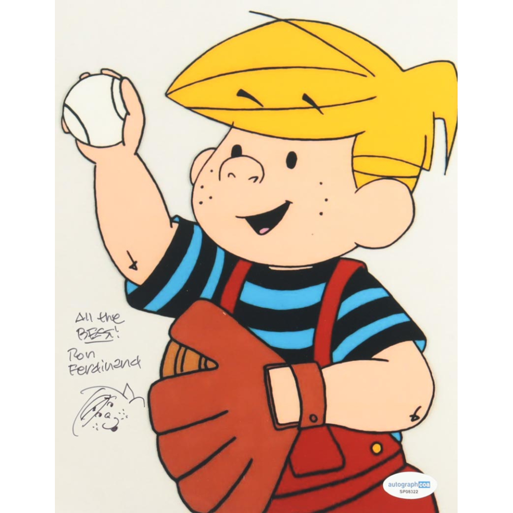 Ron Ferdinand Signed "Dennis the Menace" 8x10 Photo Inscribed "All The Best!" with Hand-Drawn Sketch (ACOA) at PristineAuction.com