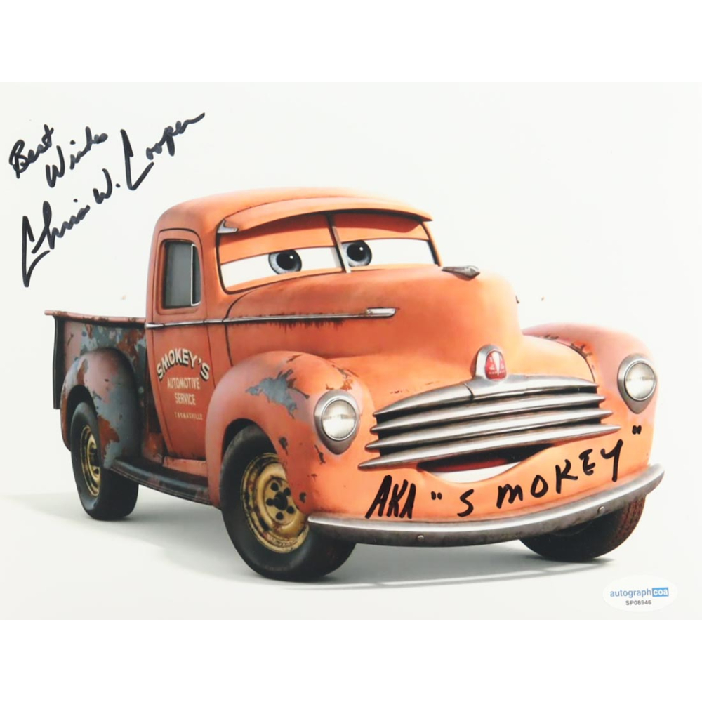 Chris Cooper Signed "Cars 3" 8x10 Photo Inscribed "Best Wishes" & "AKA 'Smokey'" (ACOA) at PristineAuction.com