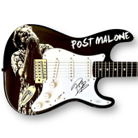 Post Malone Signed Custom Stratocaster Style Guitar (JSA & PSA) at PristineAuction.com