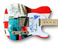 "Bruce Springsteen & The E Street Band" Custom Telecaster Style Guitar Band-Signed By (7) with Bruce Springsteen, Steven Van Zandt, Nils Lofgren (JSA) at PristineAuction.com