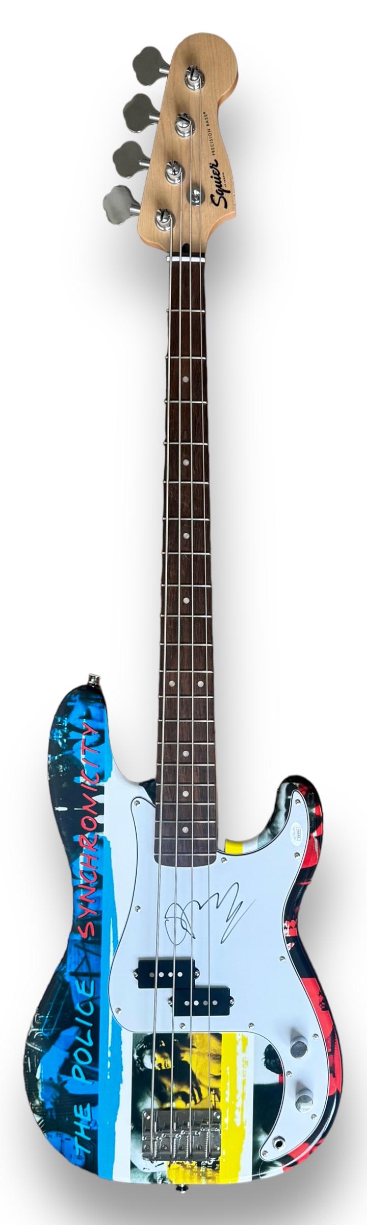 Sting Signed "The Police" Custom Fender Squire P-Bass Guitar (JSA) at PristineAuction.com Sting Signed "The Police" Custom Fender Squire P-Bass Guitar (JSA) at PristineAuction.com