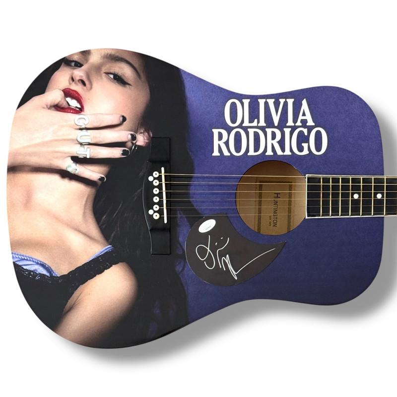 Olivia Rodrigo Signed Custom "GUTS" Huntington Acoustic Guitar (JSA) at PristineAuction.com Olivia Rodrigo Signed Custom "GUTS" Huntington Acoustic Guitar (JSA) at PristineAuction.com