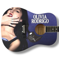 Olivia Rodrigo Signed Custom "GUTS" Huntington Acoustic Guitar (JSA) at PristineAuction.com