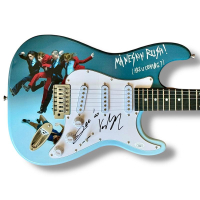 Daminano David & Victoria De Aneglis Signed Maneskin "Custom Rush! (Are You Coming?)" Stratocaster Guitar (JSA) at PristineAuction.com