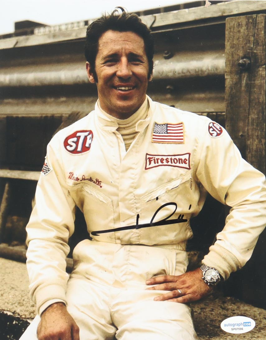 Mario Andretti Signed 8x10 Photo (ACOA) at PristineAuction.com Mario Andretti Signed 8x10 Photo (ACOA) at PristineAuction.com