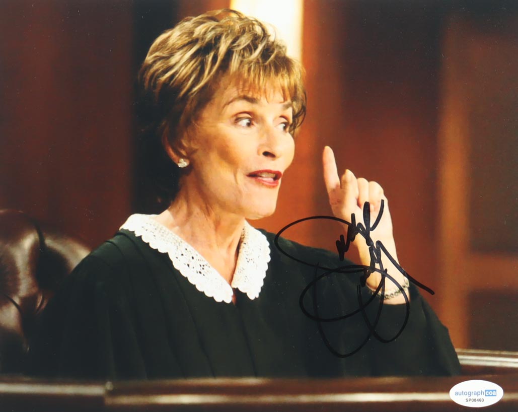 Judith Sheindlin Signed "Judge Judy" 8x10 Photo (ACOA) at PristineAuction.com Judith Sheindlin Signed "Judge Judy" 8x10 Photo (ACOA) at PristineAuction.com