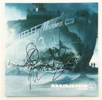 Rammstein "Rosenrot" 12x12 Album Cover Signed by Oliver Riedel, Richard Kruspe & Christoph Schneider (JSA) at PristineAuction.com