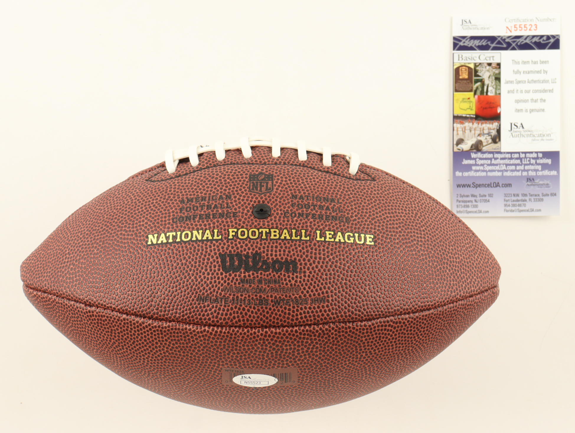 Curtis Martin Signed NFL Football (JSA) at PristineAuction.com Curtis Martin Signed NFL Football (JSA) at PristineAuction.com