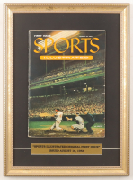 1954 First Issue "Sports Illustrated" Custom Framed Magazine Display with Title Plaque at PristineAuction.com