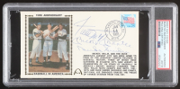 Mickey Mantle, Willie Mays & Duke Snider Signed 1989 "Baseball In America" FDC Envelope (PSA | Auto Grade PSA Authentic) at PristineAuction.com