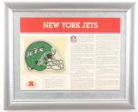 New York Jets Custom Framed Commemorative Patch Display at PristineAuction.com