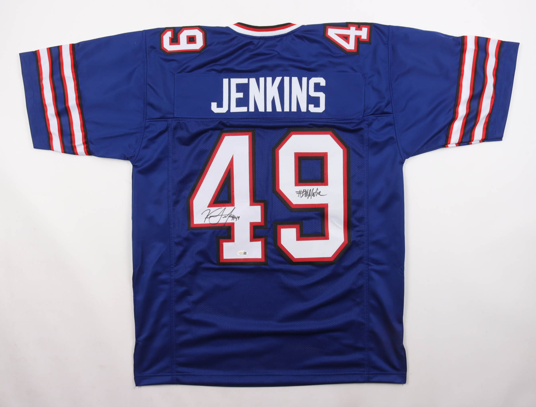 Keonta Jenkins Signed Jersey Inscribed "#Bills Mafia" (JSA) at PristineAuction.com Keonta Jenkins Signed Jersey Inscribed "#Bills Mafia" (JSA) at PristineAuction.com
