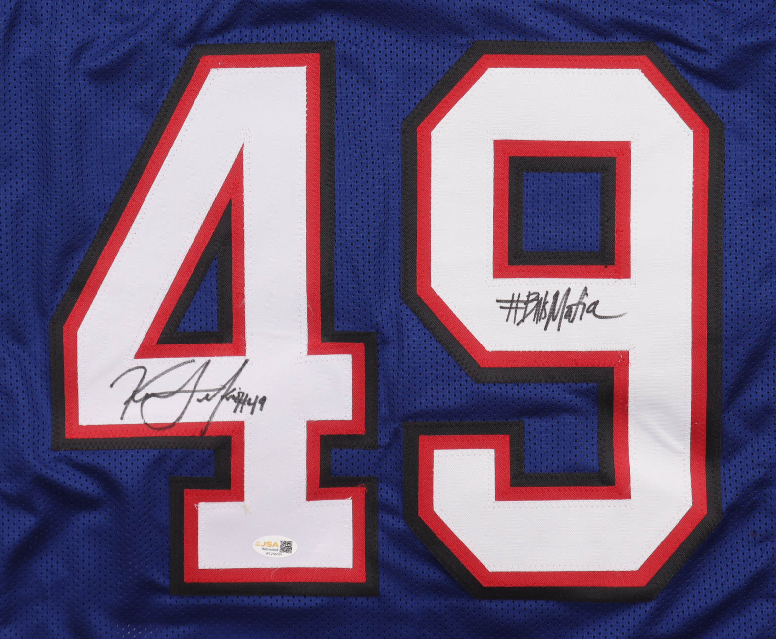 Keonta Jenkins Signed Jersey Inscribed "#Bills Mafia" (JSA) at PristineAuction.com Keonta Jenkins Signed Jersey Inscribed "#Bills Mafia" (JSA) at PristineAuction.com