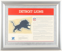 Detroit Lions Custom Framed Commemorative Patch Display at PristineAuction.com