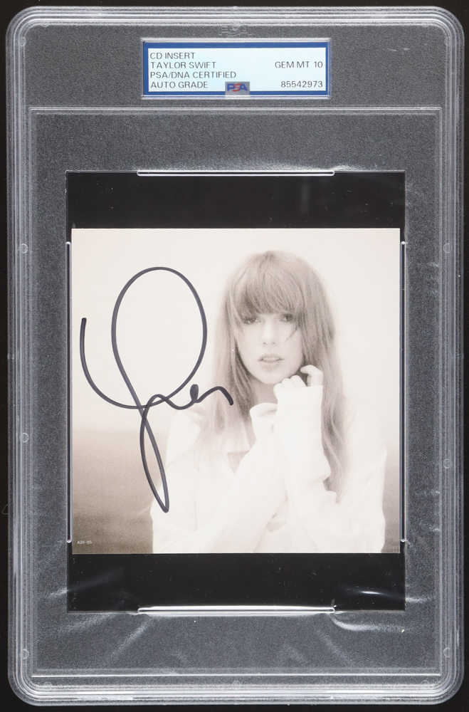 Taylor Swift Signed "The Tortured Poets Department" CD Insert (PSA | Autograph Graded 10) at PristineAuction.com Taylor Swift Signed "The Tortured Poets Department" CD Insert (PSA | Autograph Graded 10) at PristineAuction.com