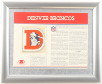 Denver Broncos Custom Framed Commemorative Patch Display at PristineAuction.com