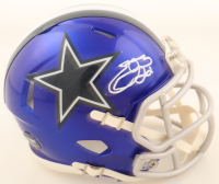 Emmitt Smith Signed Cowboys Flash Alternate Speed Mini Helmet (Prova) at PristineAuction.com