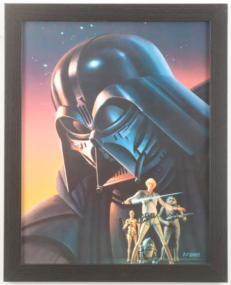 Star Wars "Darth Vader Concept" 1977 Ralph McQuarrie Custom Framed Pre-Production Art Photo Display at PristineAuction.com Star Wars "Darth Vader Concept" 1977 Ralph McQuarrie Custom Framed Pre-Production Art Photo Display at PristineAuction.com