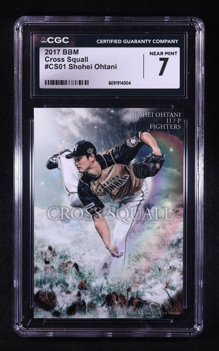 Shohei Ohtani 2017 BBM Cross Squall #CS01 RC (CGC 7) at PristineAuction.com Shohei Ohtani 2017 BBM Cross Squall #CS01 RC (CGC 7) at PristineAuction.com