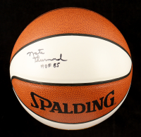 Nate Thurmond Signed NBA Player Logo Basketball Inscribed "HOF 85" (JSA) at PristineAuction.com