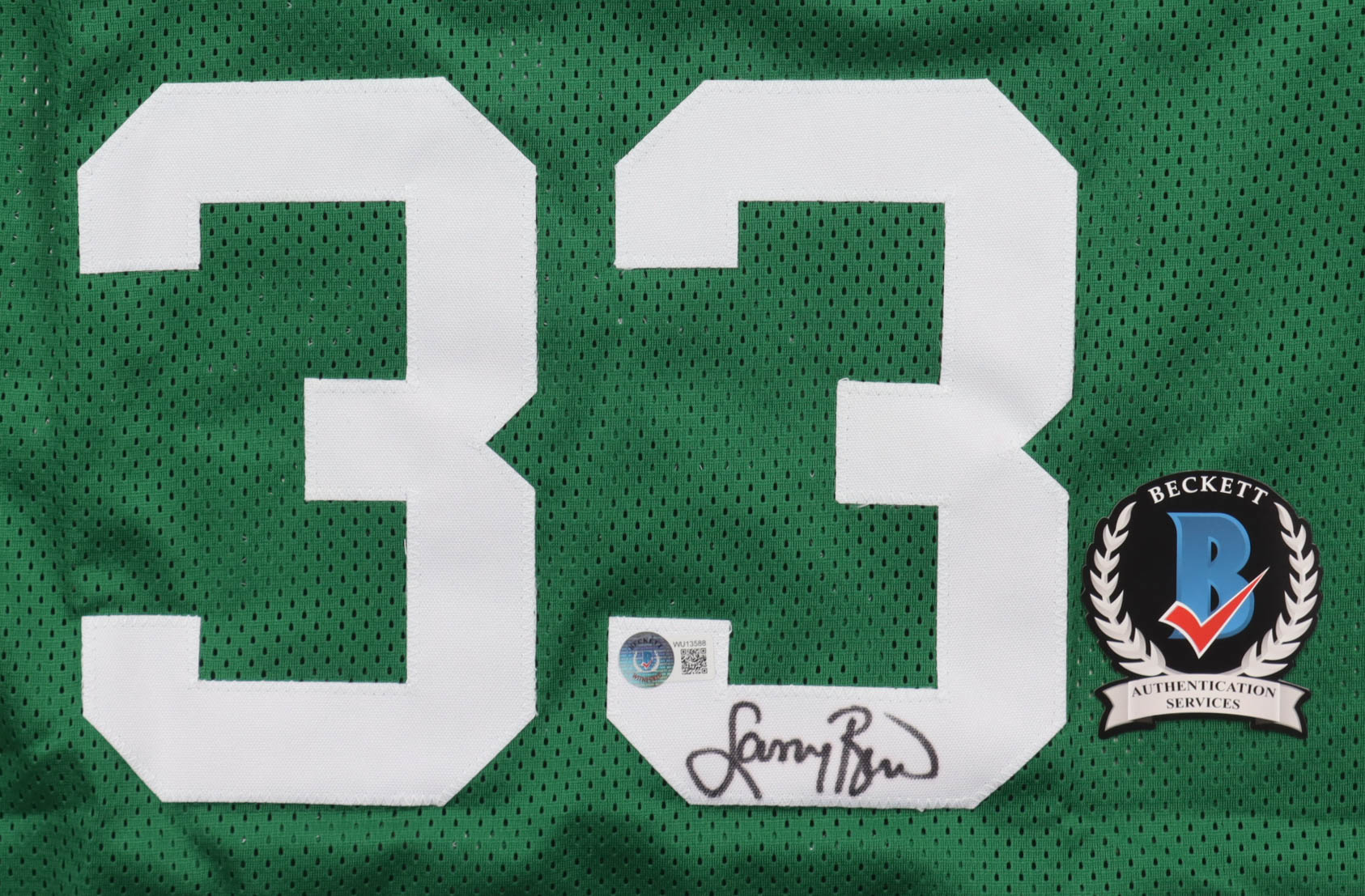 Larry Bird Signed Jersey (Beckett) at PristineAuction.com Larry Bird Signed Jersey (Beckett) at PristineAuction.com