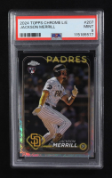 Jackson Merrill 2024 Topps Chrome L/E Logofractor #207 RC (PSA 9) at PristineAuction.com