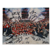 Panthers 2025 Stanley Cup Champions 11x14 Photo Team-Signed by (17) with MATTHEW TKACHUK. ALEKSANDER BARKOV, SERGEI BOBROVSKY, SAM REINHART, SAM BENNETT (JSA) at PristineAuction.com