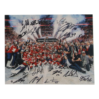 Panthers 2025 Stanley Cup Champions 11x14 Photo Team-Signed by (17) with MATTHEW TKACHUK. ALEKSANDER BARKOV, SERGEI BOBROVSKY, SAM REINHART, SAM BENNETT (JSA) at PristineAuction.com