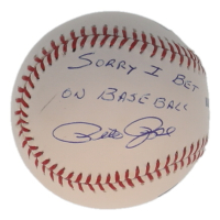 Pete Rose Signed OML Baseball Inscribed "Sorry I Bet On Baseball" (PSA) at PristineAuction.com