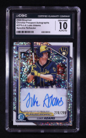 Luke Adams 2024 Bowman Chrome Prospect Autographs Speckle Refractors #CPALA #276/299 RC (CGC 10 | Auto 10) at PristineAuction.com