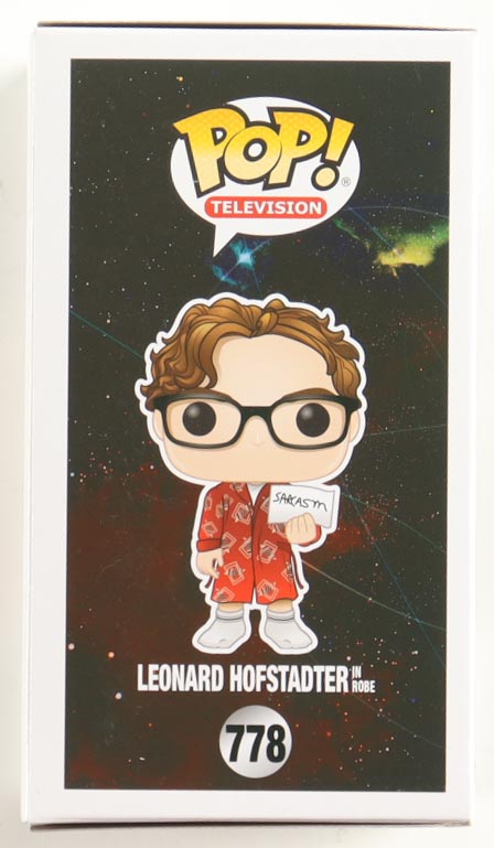 Johnny Galecki Signed "The Big Bang Theory" #778 Leonard Hofstadter In Robe Funko Pop! Vinyl Figure (Beckett) at PristineAuction.com Johnny Galecki Signed "The Big Bang Theory" #778 Leonard Hofstadter In Robe Funko Pop! Vinyl Figure (Beckett) at PristineAuction.com