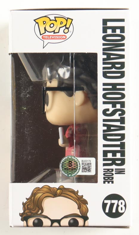 Johnny Galecki Signed "The Big Bang Theory" #778 Leonard Hofstadter In Robe Funko Pop! Vinyl Figure (Beckett) at PristineAuction.com Johnny Galecki Signed "The Big Bang Theory" #778 Leonard Hofstadter In Robe Funko Pop! Vinyl Figure (Beckett) at PristineAuction.com