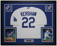 Clayton Kershaw Signed Custom Framed Jersey Display (JSA) at PristineAuction.com