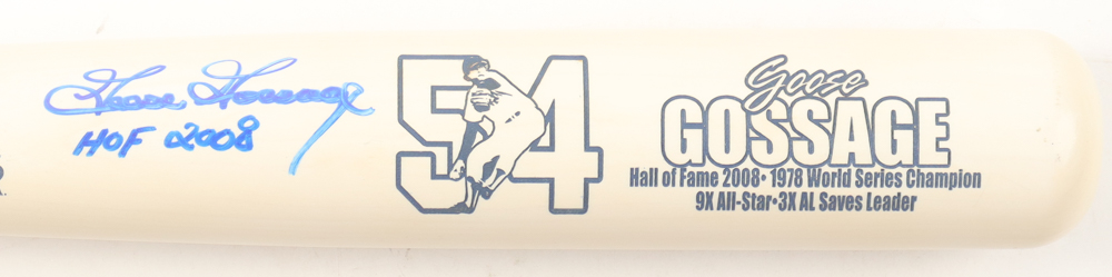 Goose Gossage Signed Cooperstown Player Model Baseball Bat Inscribed "HOF 2008" (JSA) at PristineAuction.com Goose Gossage Signed Cooperstown Player Model Baseball Bat Inscribed "HOF 2008" (JSA) at PristineAuction.com