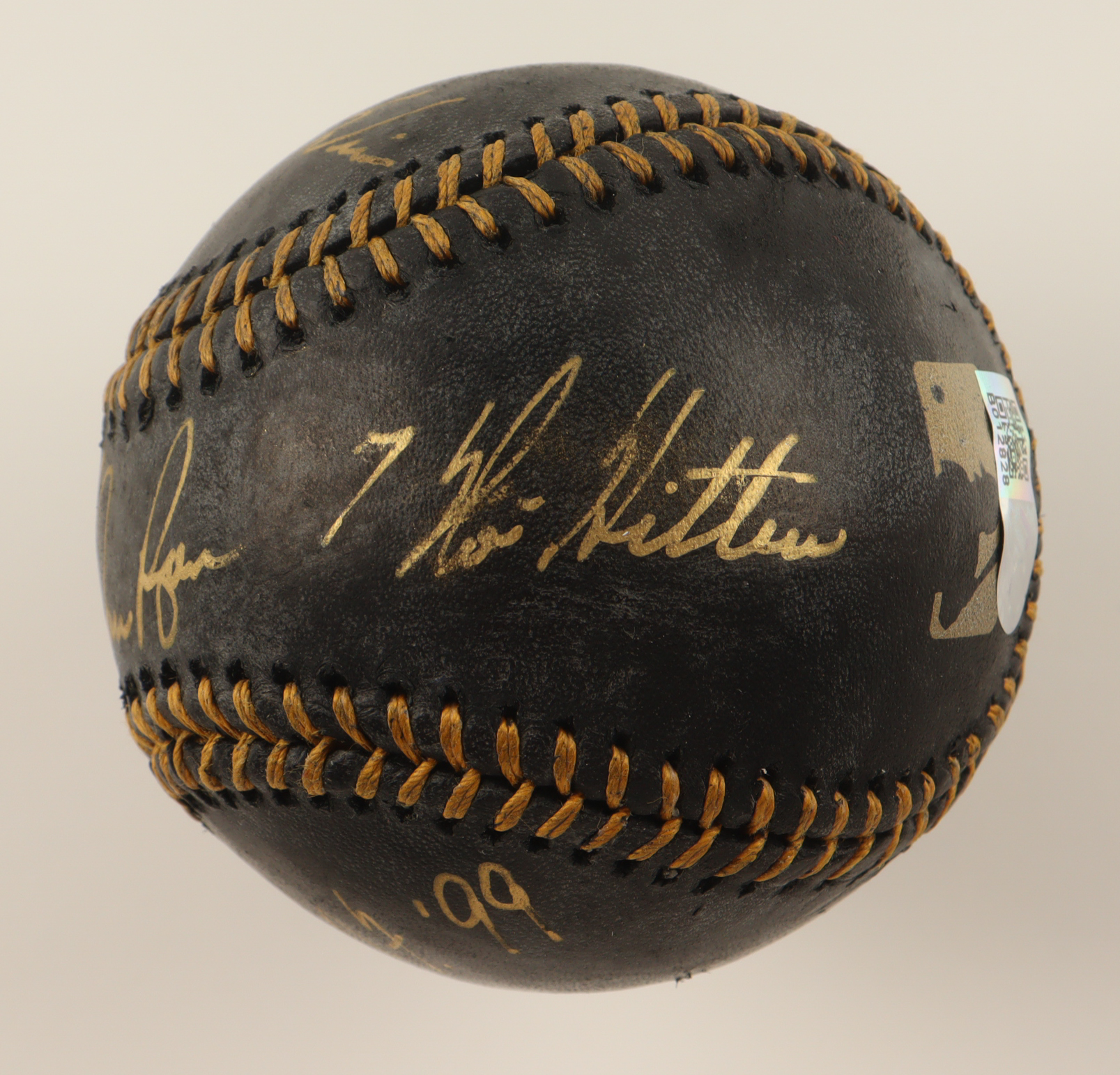 Nolan Ryan Signed OML Black Leather Baseball with Multiple Career Stat Inscriptions (AIV & Ryan) at PristineAuction.com Nolan Ryan Signed OML Black Leather Baseball with Multiple Career Stat Inscriptions (AIV & Ryan) at PristineAuction.com