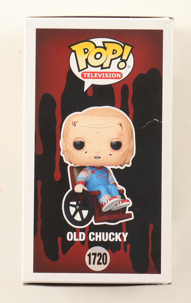 Alex Vincent Signed "Chucky" #1720 Old Chucky Funko Pop! Vinyl Figure Inscribed "Die Already! / Andy" (JSA) at PristineAuction.com Alex Vincent Signed "Chucky" #1720 Old Chucky Funko Pop! Vinyl Figure Inscribed "Die Already! / Andy" (JSA) at PristineAuction.com