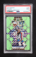 Ty Law 2023 Mosaic Green Flourescent Prizm #167 #07/10 (PSA 8) at PristineAuction.com