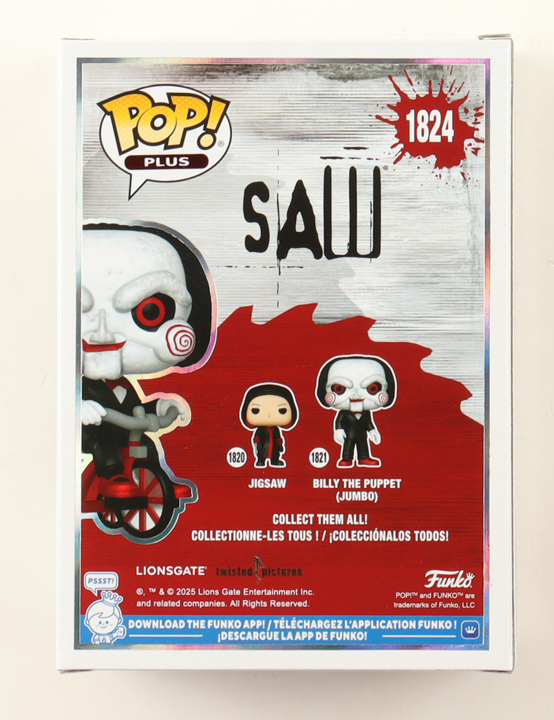 Darren Lynn Bousman Signed "Saw" #1824 Billy the Puppet Funko Pop! Vinyl Figure Inscribed "Game Over" (JSA) at PristineAuction.com Darren Lynn Bousman Signed "Saw" #1824 Billy the Puppet Funko Pop! Vinyl Figure Inscribed "Game Over" (JSA) at PristineAuction.com