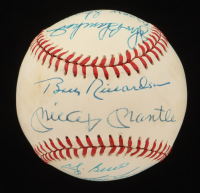 OAL Baseball Signed by (12) with Mickey Mantle, Yogi Berra, Whitey Ford, Enos Slaughter (PSA) at PristineAuction.com