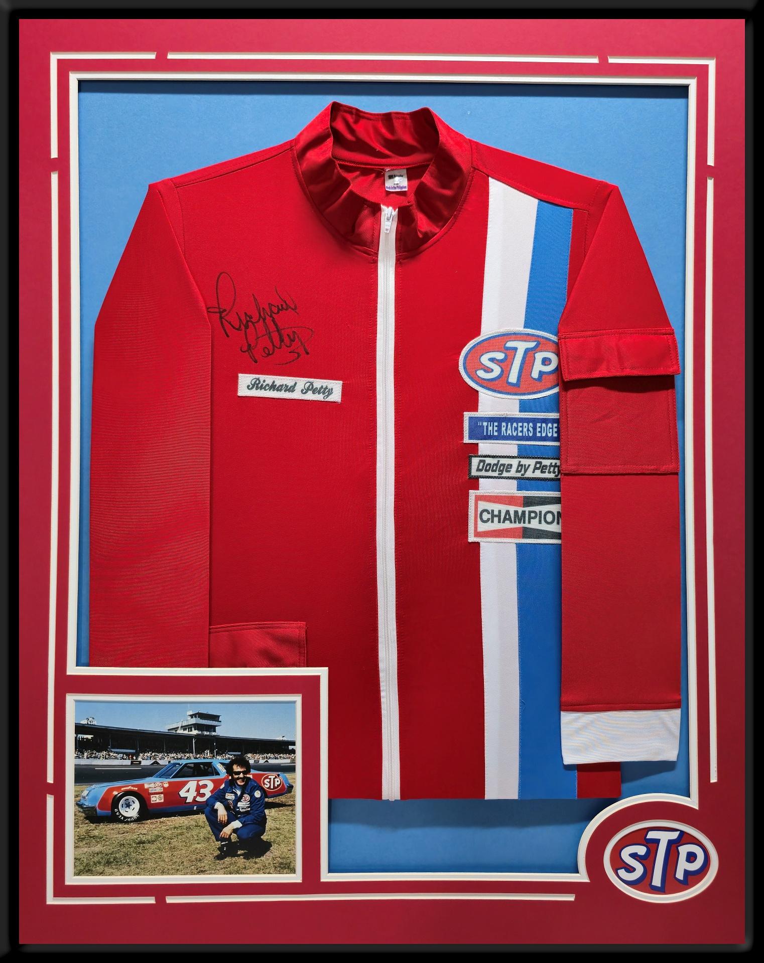 Richard Petty Signed Custom Framed Jacket Display (OKAuthentics) at PristineAuction.com Richard Petty Signed Custom Framed Jacket Display (OKAuthentics) at PristineAuction.com