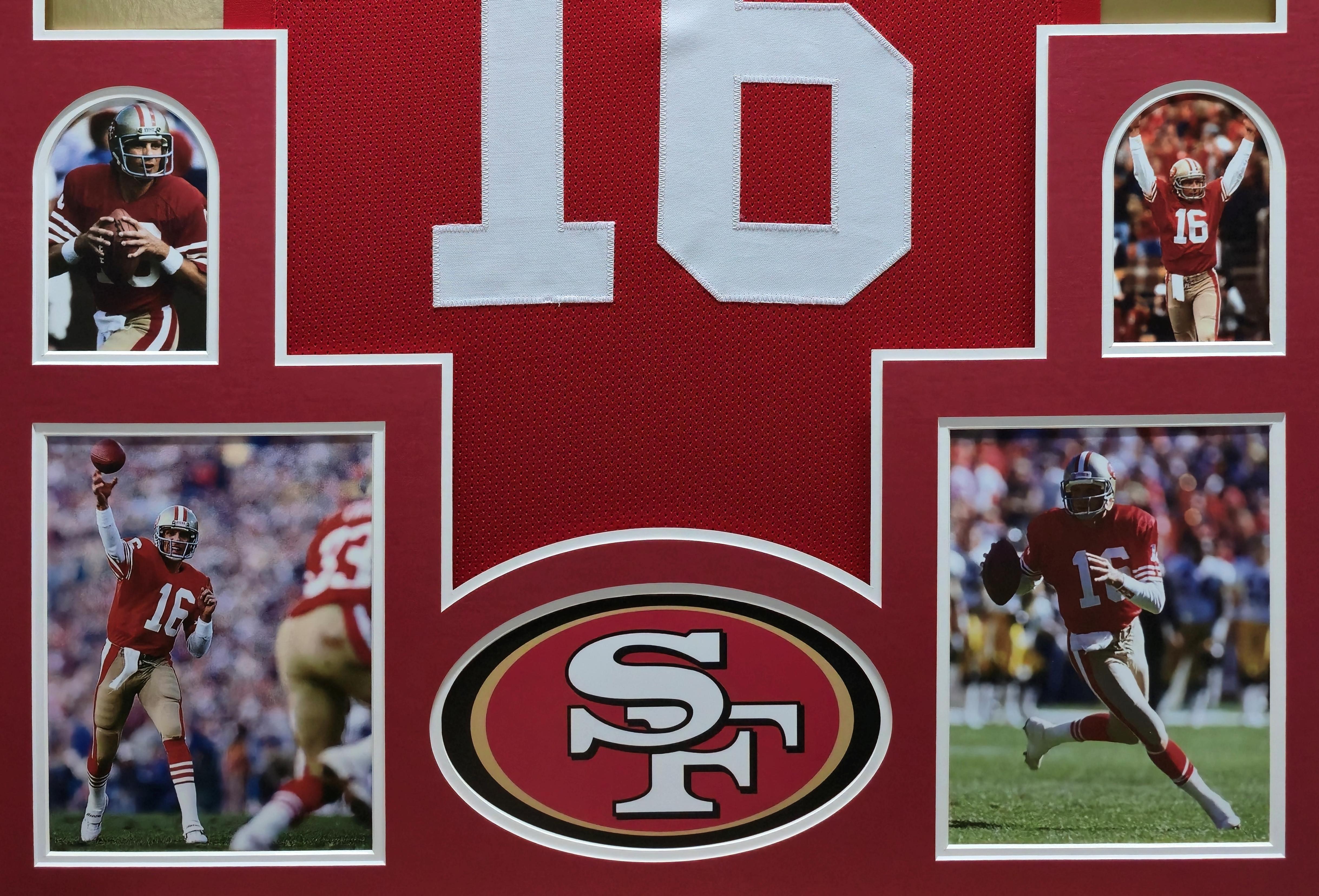 Joe Montana Custom Framed Jersey Display at PristineAuction.com Joe Montana Custom Framed Jersey Display at PristineAuction.com