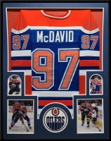 Connor McDavid Custom Framed Jersey Display at PristineAuction.com
