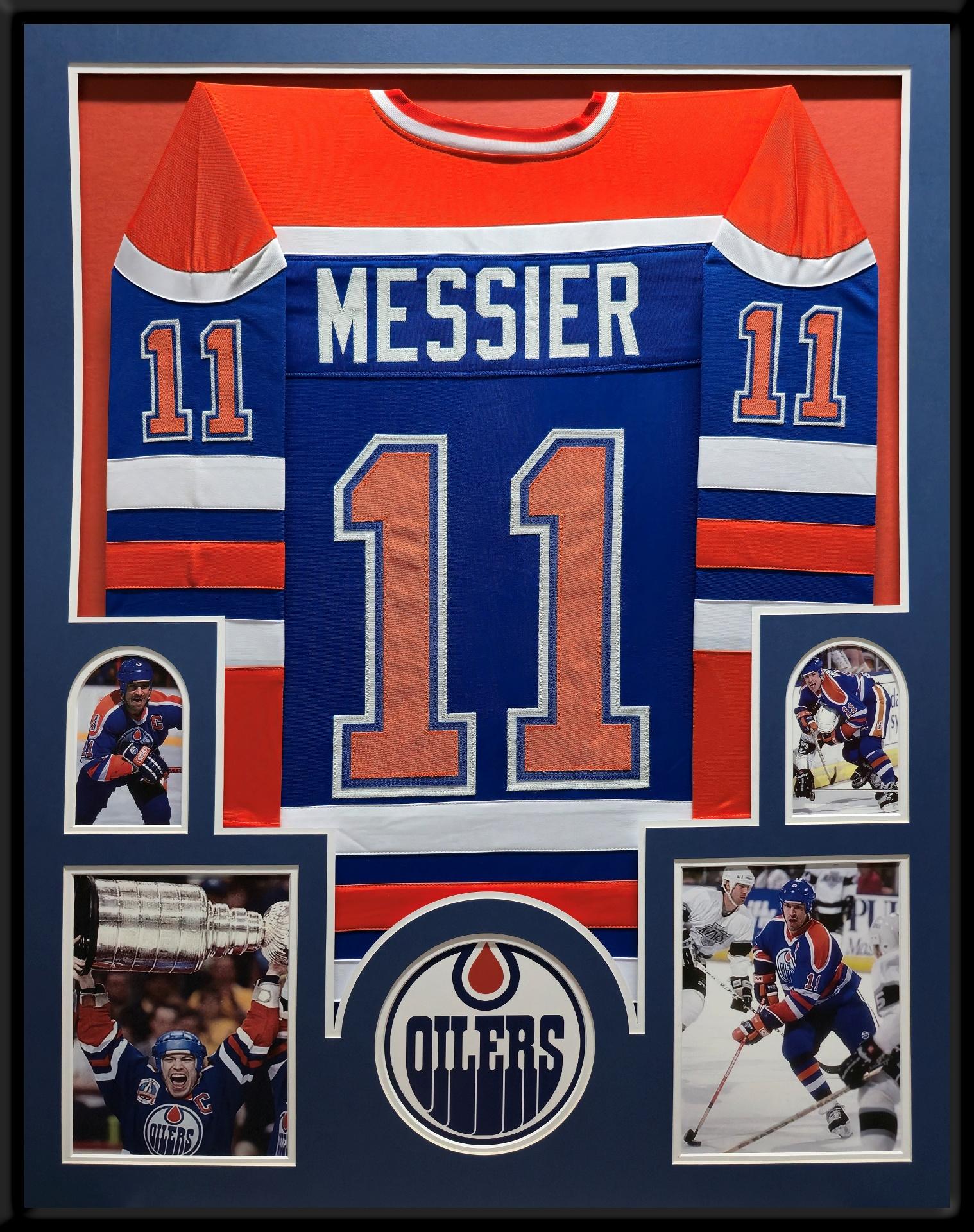 Mark Messier Custom Framed Jersey Display at PristineAuction.com Mark Messier Custom Framed Jersey Display at PristineAuction.com