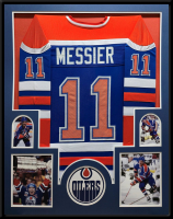 Mark Messier Custom Framed Jersey Display at PristineAuction.com