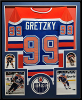 Wayne Gretzky Custom Framed Jersey Display at PristineAuction.com