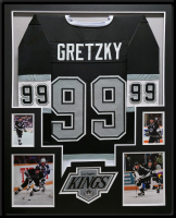 Wayne Gretzky Custom Framed Jersey Display at PristineAuction.com