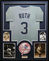 Babe Ruth Custom Framed Jersey Display at PristineAuction.com