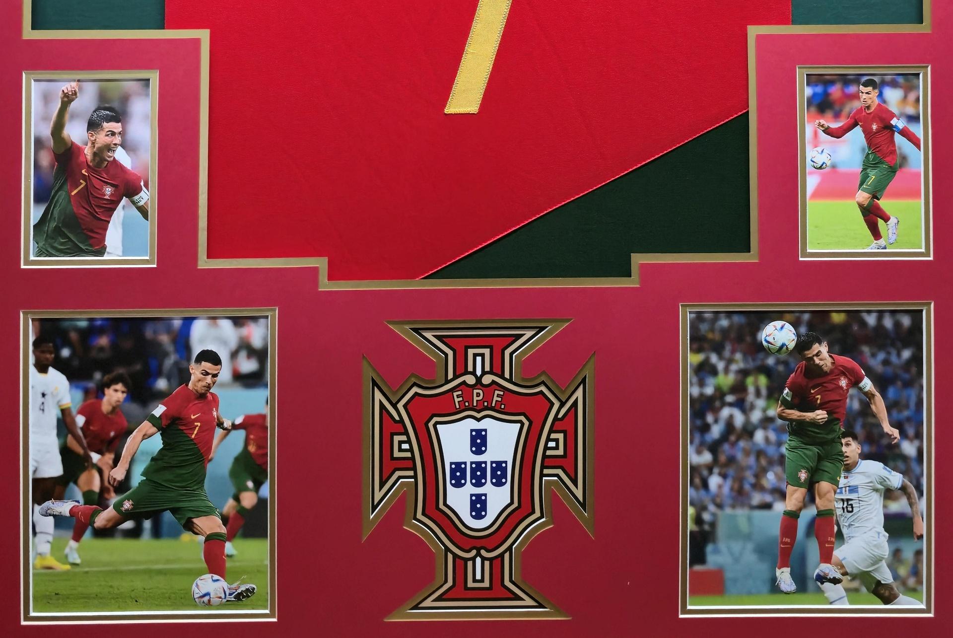 Cristiano Ronaldo Custom Framed Jersey Display at PristineAuction.com Cristiano Ronaldo Custom Framed Jersey Display at PristineAuction.com