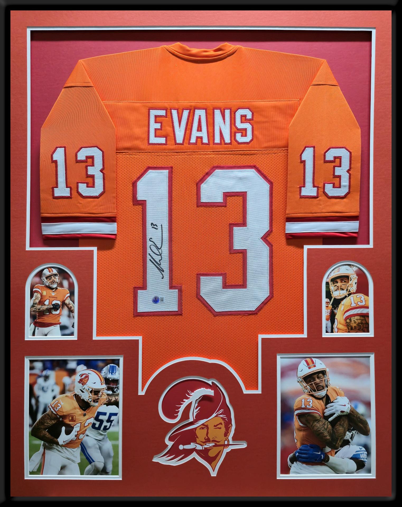 Mike Evans Signed Custom Framed Jersey Display (Beckett) at PristineAuction.com Mike Evans Signed Custom Framed Jersey Display (Beckett) at PristineAuction.com