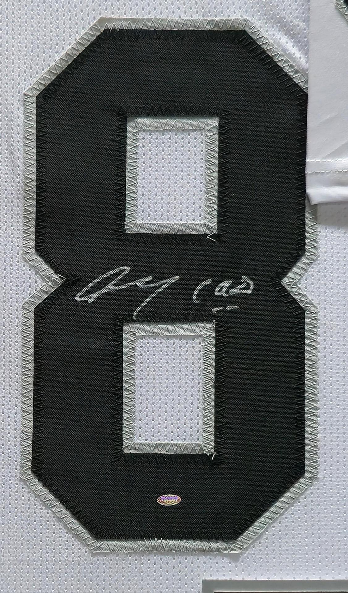 Maxx Crosby Signed Custom Framed Jersey Display (OKAuthentics) at PristineAuction.com Maxx Crosby Signed Custom Framed Jersey Display (OKAuthentics) at PristineAuction.com